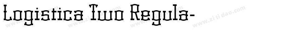 Logistica Two Regula字体转换